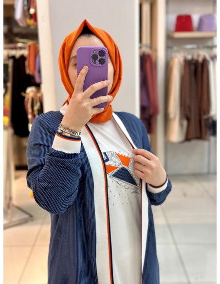 N Prive Tensel Kot 2Lİ Kimono Takım oranj