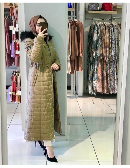 Kayra Şişme Mont Camel