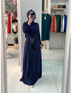 Zen Abiye Elbise lacivert 2139