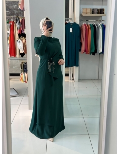 Zen Abiye Elbise zümrüt 2139