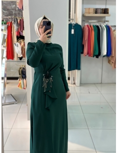 Zen Abiye Elbise zümrüt 2139 2