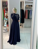 Mısra Zen Abiye Elbise 2109 lacivert