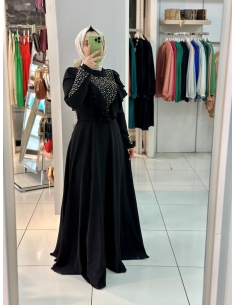 Mısra Zen Abiye Elbise 2109 siyah 2