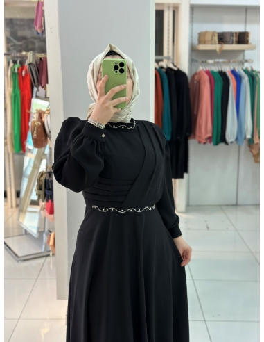 Mısra Zen Abiye Elbise 2102 siyah