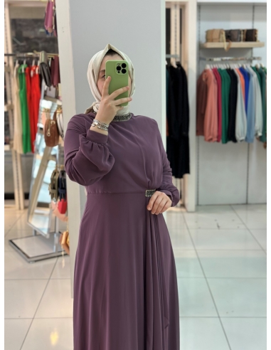 Mısra Zen Abiye Elbise 5008 lila