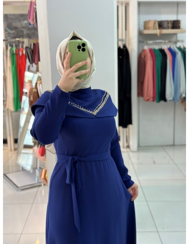 Mısra Zen Abiye Elbise 4021 lacivert