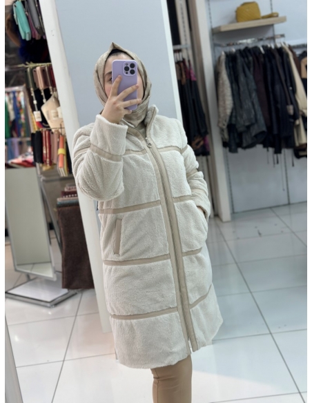 N Prive Kürklü Mont 14067 Taş