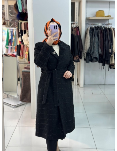 N Prive Tüvit Kaban 15097 siyah