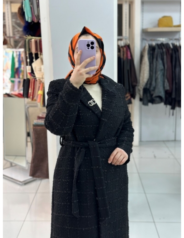 N Prive Tüvit Kaban 15097 siyah