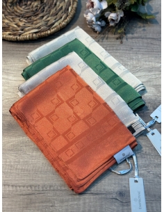 Emproyal Kare Desen Jakarlı Şal