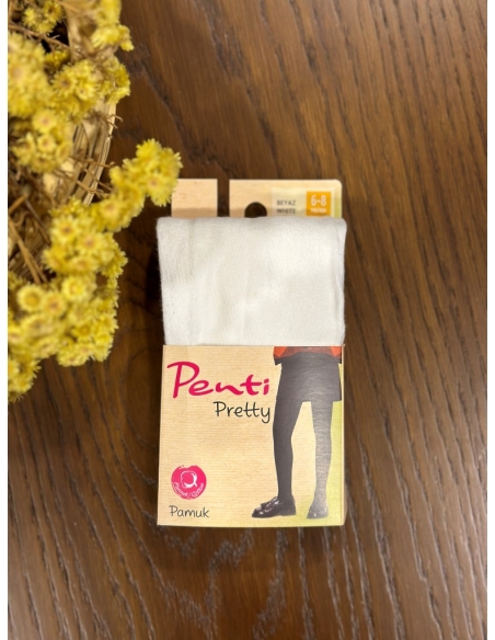 Penti Pretty Pamuk Çocuk Çorabı beyaz