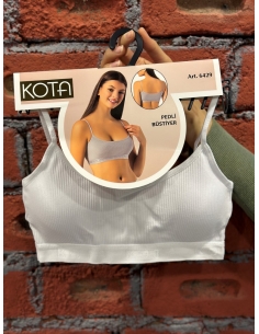 Kota Pedli Büstiyer Beyaz