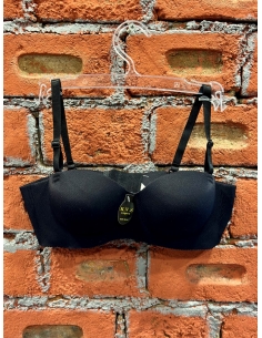 Lazer Kesim Tam Dolgu Hiç Sütyen SİYAH