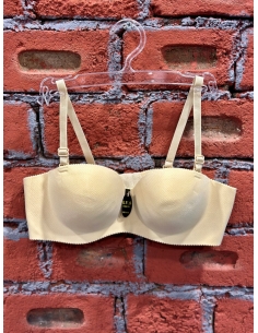 Lazer Kesim Tam Dolgu Hiç Sütyen TEN