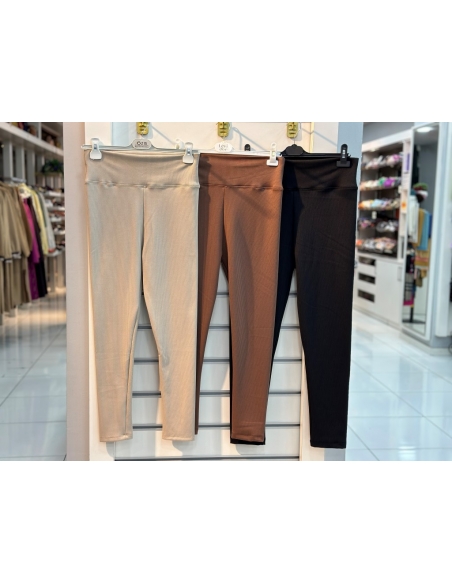 Lesa Wear Fitilli İçi Şardonlu Tayt Bej