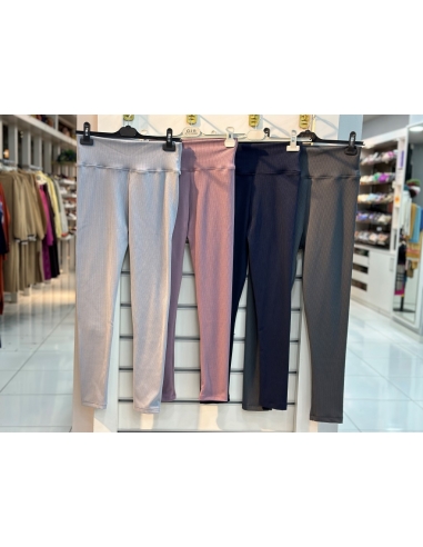 Lesa Wear Fitilli İçi Şardonlu Tayt PUDRA