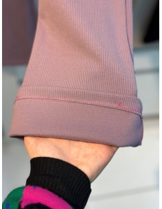 Lesa Wear Fitilli İçi Şardonlu İspanyol Tayt SİYAH 2