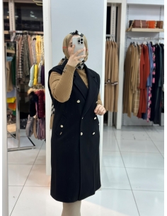 Levidor Kaşe Kaban 710016 siyah 2