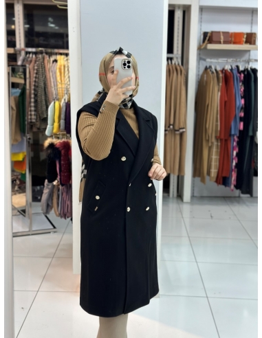 Levidor Kaşe Kaban 710016 siyah