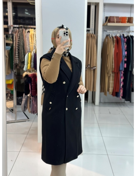 Levidor Kaşe Kaban 710016 siyah