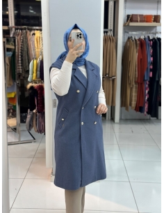 Levidor Kaşe Kaban 710016 İNDİGO 2