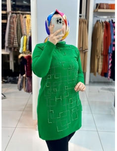 N Prive Triko Tunik 34034 yeşil