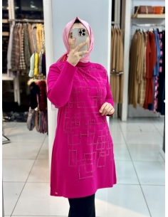 N Prive Triko Tunik 34034 fuşya