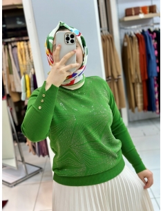 N Prive Triko Bluz 34022 çimen