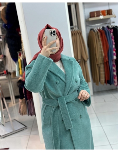 Düşes Tüylü Kaşe Kaban MİNT