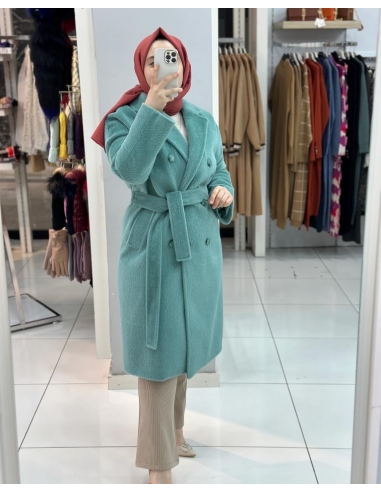 Düşes Tüylü Kaşe Kaban MİNT