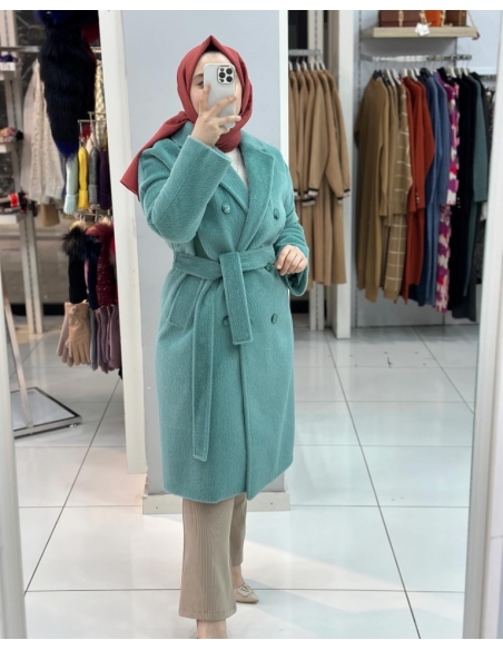 Düşes Tüylü Kaşe Kaban MİNT