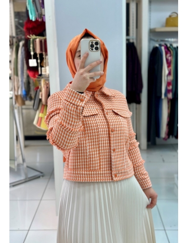 N prive Kazayağı Tüvit Ceket somon