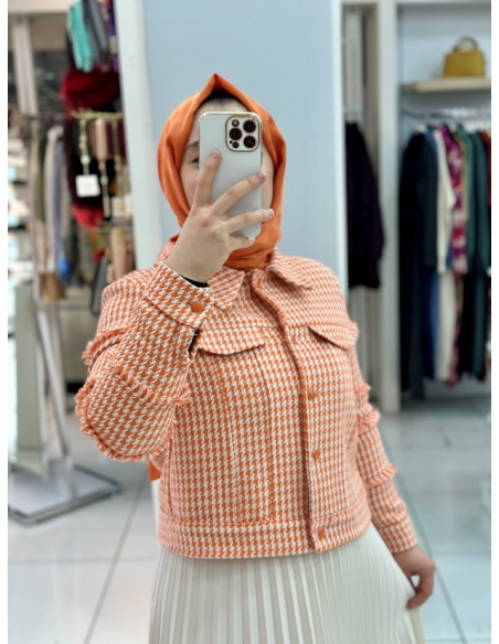 N prive Kazayağı Tüvit Ceket somon