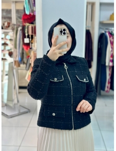 N prive Tüvit Ceket SİYAH