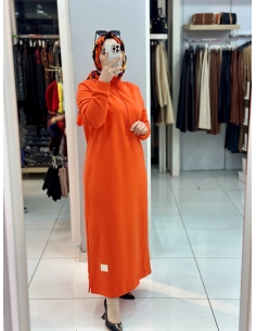 Levidor Elbise Turuncu 2