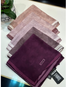 Aker Bulut Desen Saf İpek Eşarp