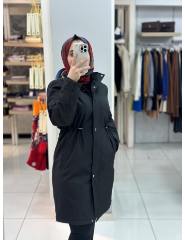 YML Trençkot Kısa siyah