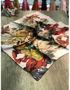 Aker Saf İpek Eşarp 1212