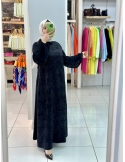 N Prive Abiye Jakar Elbise Siyah 13145