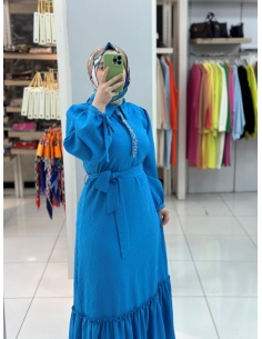 N Prive Önü Taş Detaylı Elbise 13161 2