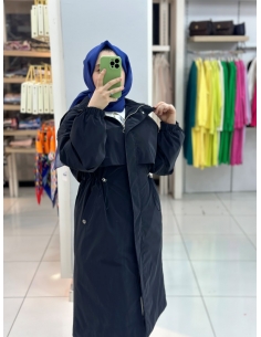 Levidor Midi Trençkot lacivert 530042 2