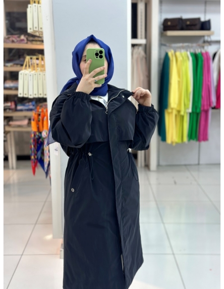 Levidor Midi Trençkot lacivert 530042