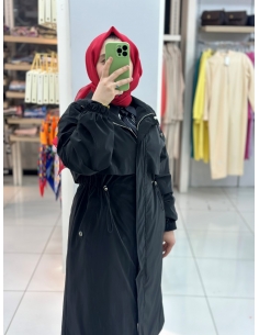 Levidor Midi Trençkot siyah 530042 2
