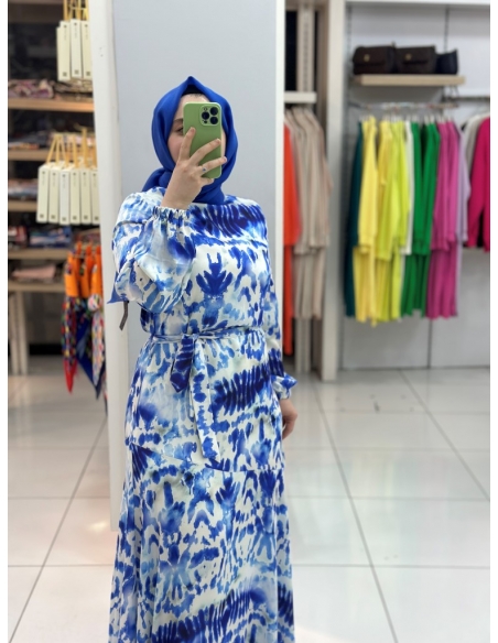 N Prive Saten Elbise 13154