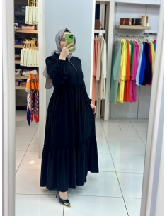 Musab Fırfır Ferace  7619 siyah