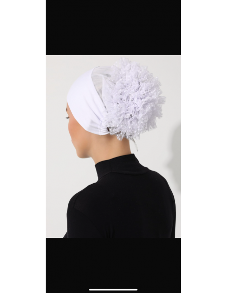 Ecardin Dikişsiz KLİPSLİ Güpürlü Bone