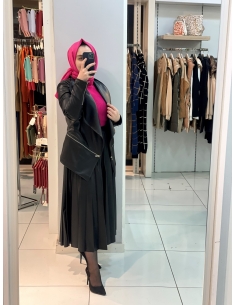 N Prive Deri Ceket SİYAH 2