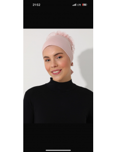 Ecardin Geçirmeli Güpürlü Bone pudra