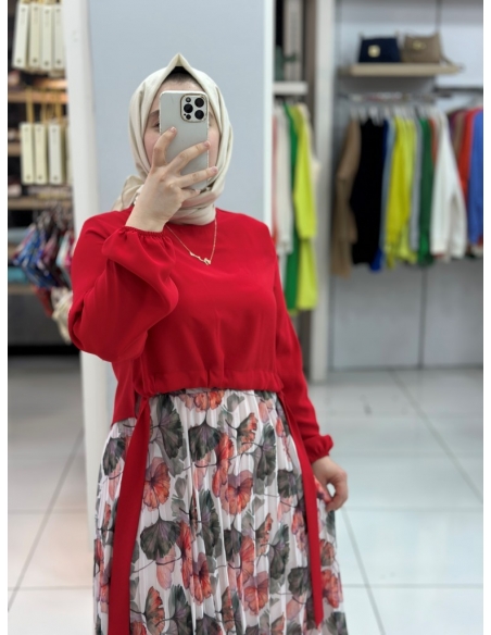 Levidor Plise Takım 2222 kırmızı