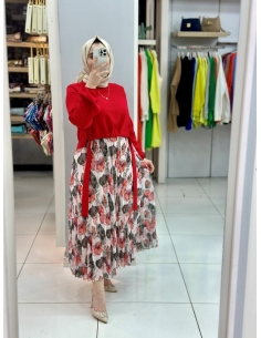 Levidor Plise Takım 2222 kırmızı